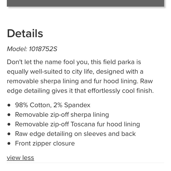 NWT UGG Convertible Field Parka Navy - Picture 8 of 8